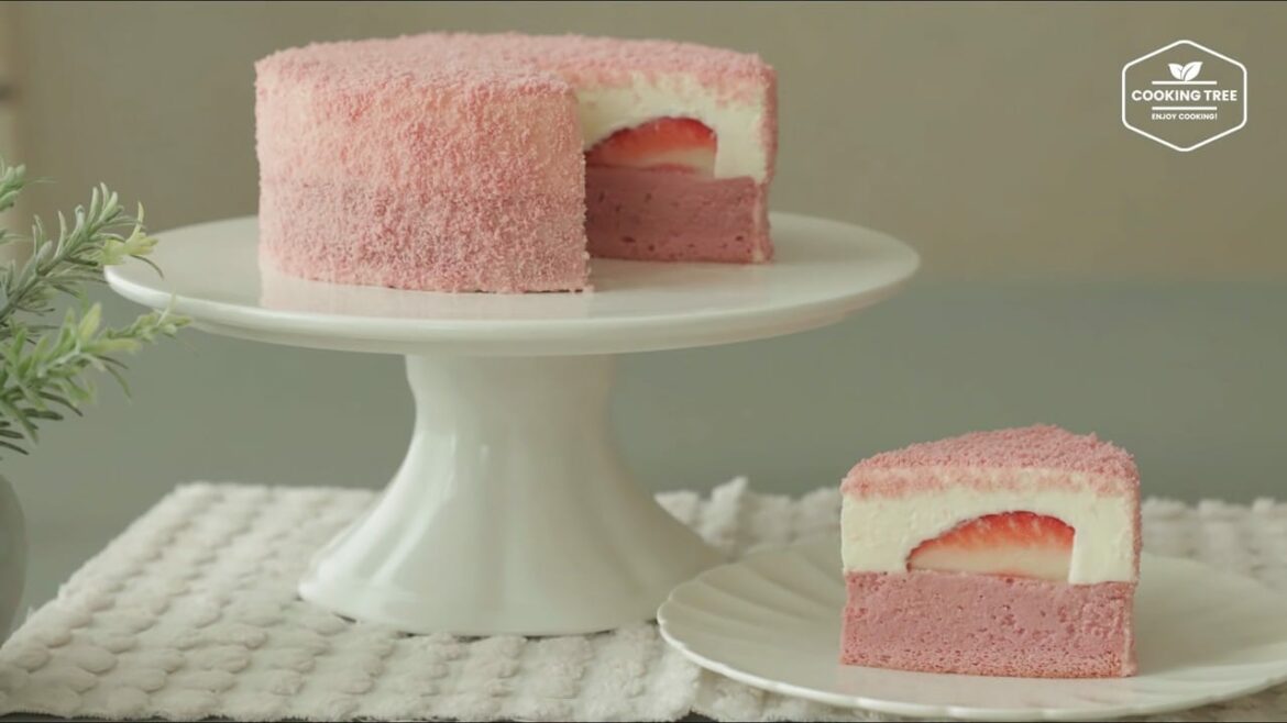 Gâteau au fromage double fromage aux fraises