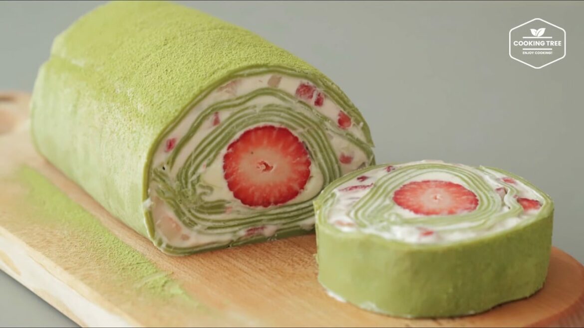 Crêpe Fraise Thé Vert