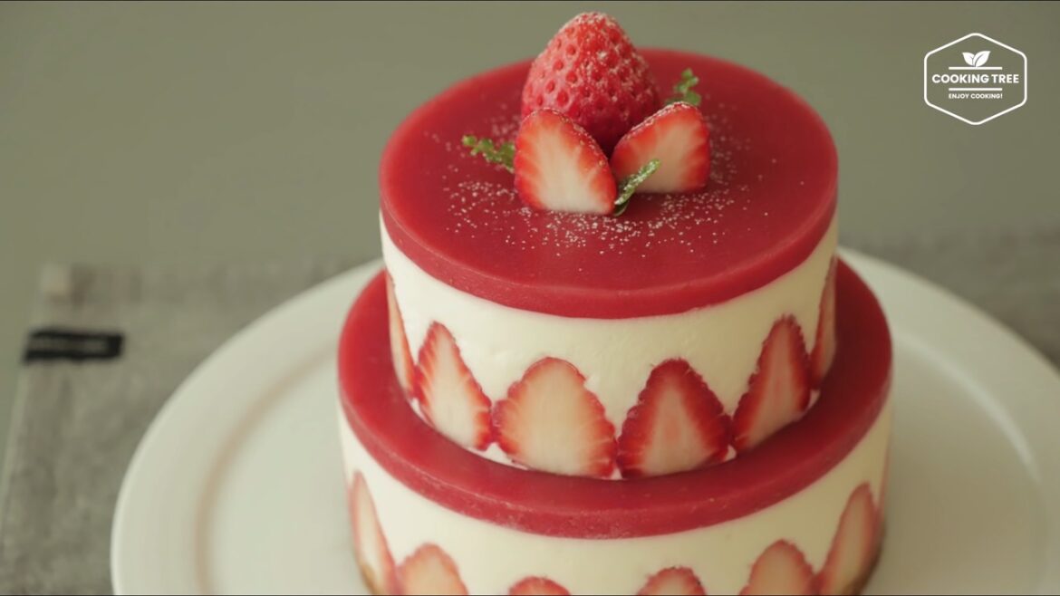 Gâteau au fromage aux fraises