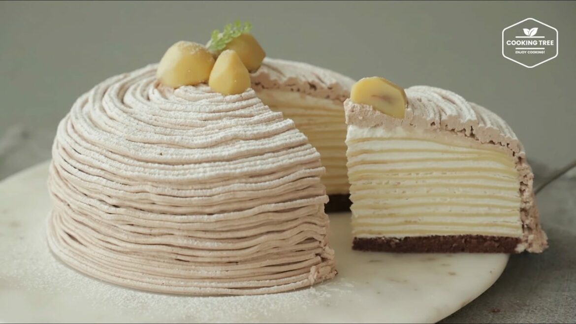 Gâteau Crêpe Mont Blanc