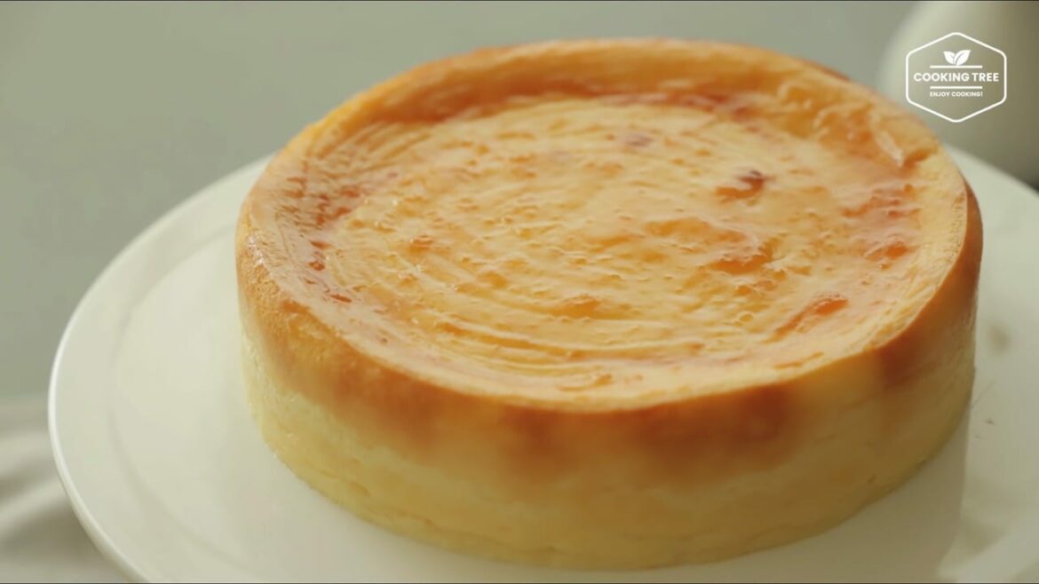 Gâteau au fromage soufflé à la crème anglaise