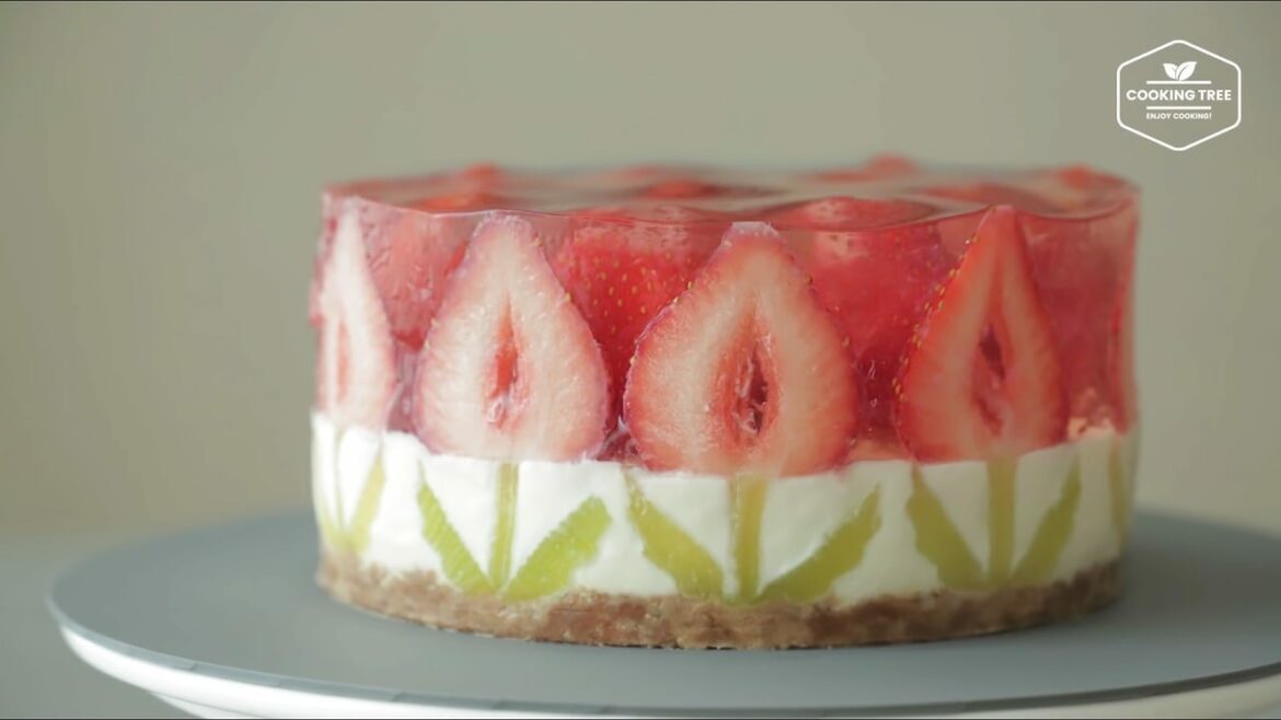 Gâteau au fromage aux fraises