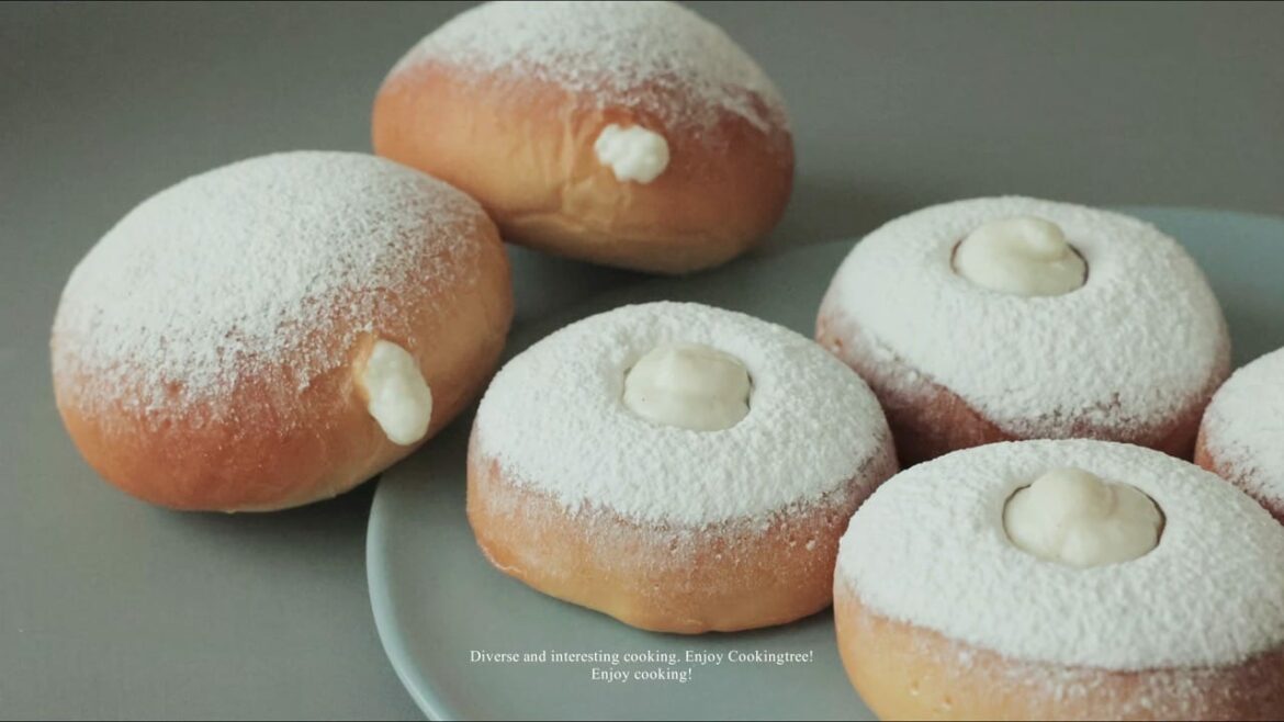 Beignet à la crème pâtissière au lait