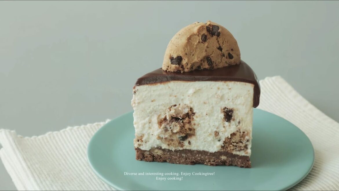 Gâteau au fromage aux biscuits aux pépites de chocolat