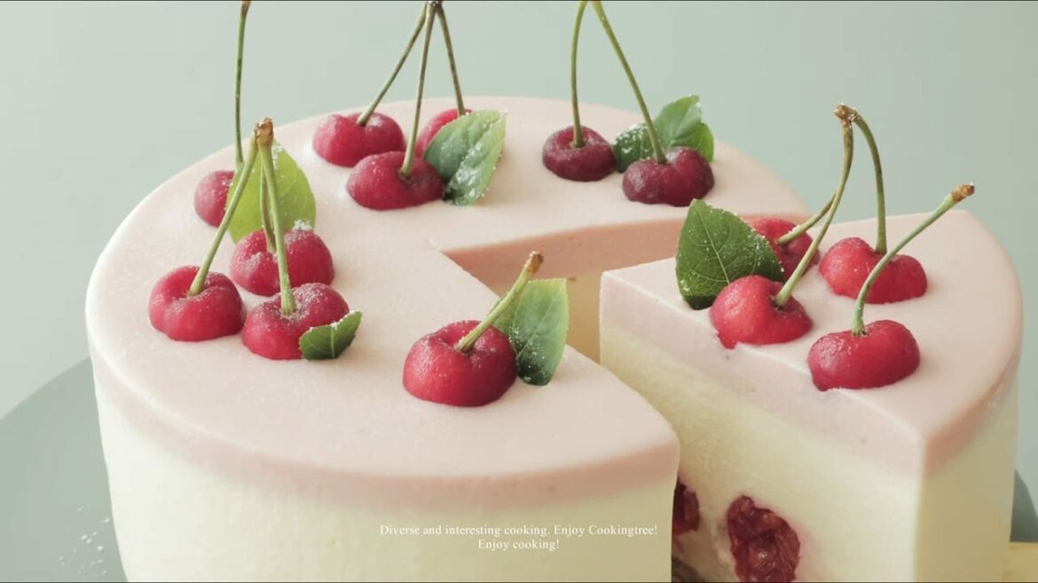 Gâteau au fromage à la crème aux cerises sans cuisson