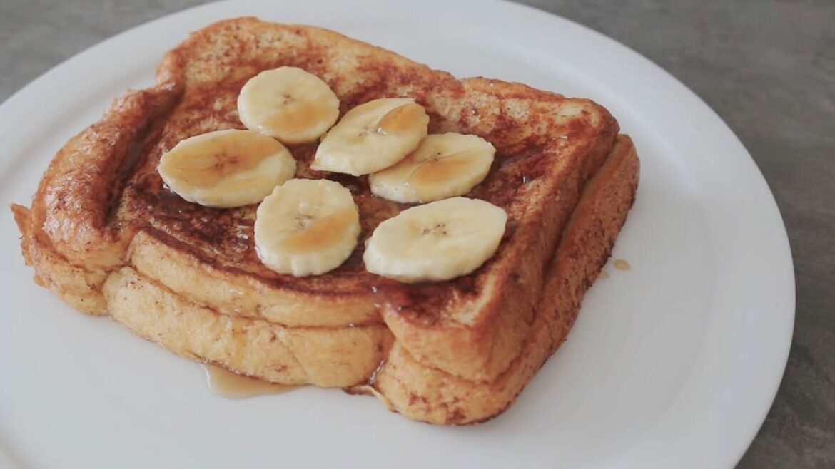 Pain doré à la banane et au Nutella