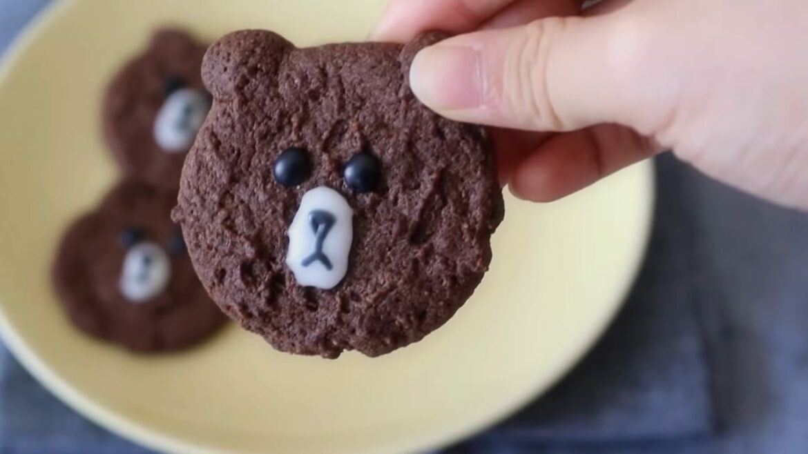 Biscuits aux amandes et au chocolat brun LINE