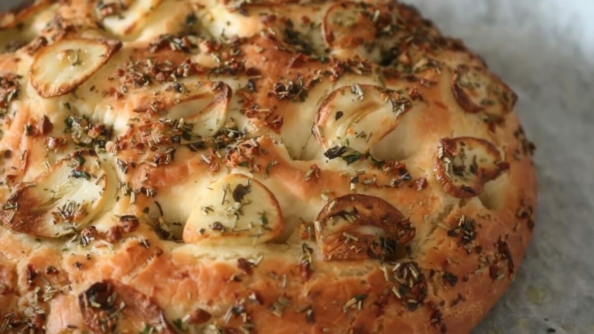 Focaccia à l'ail