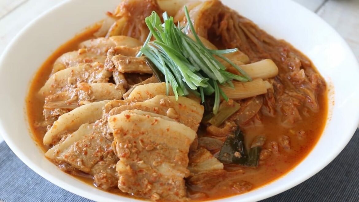 Kimchi de porc cuit à la vapeur