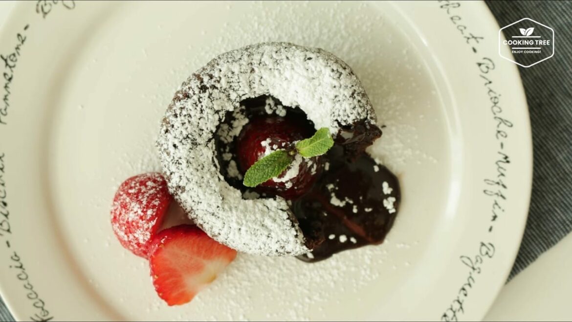 Fondant fraise au chocolat