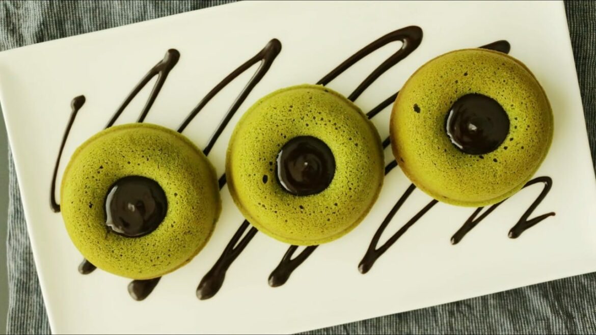 Beignet au thé vert (matcha) cuit au four