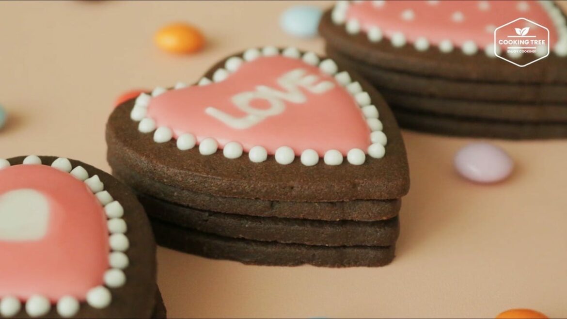 Boîte de chocolat biscuits coeur
