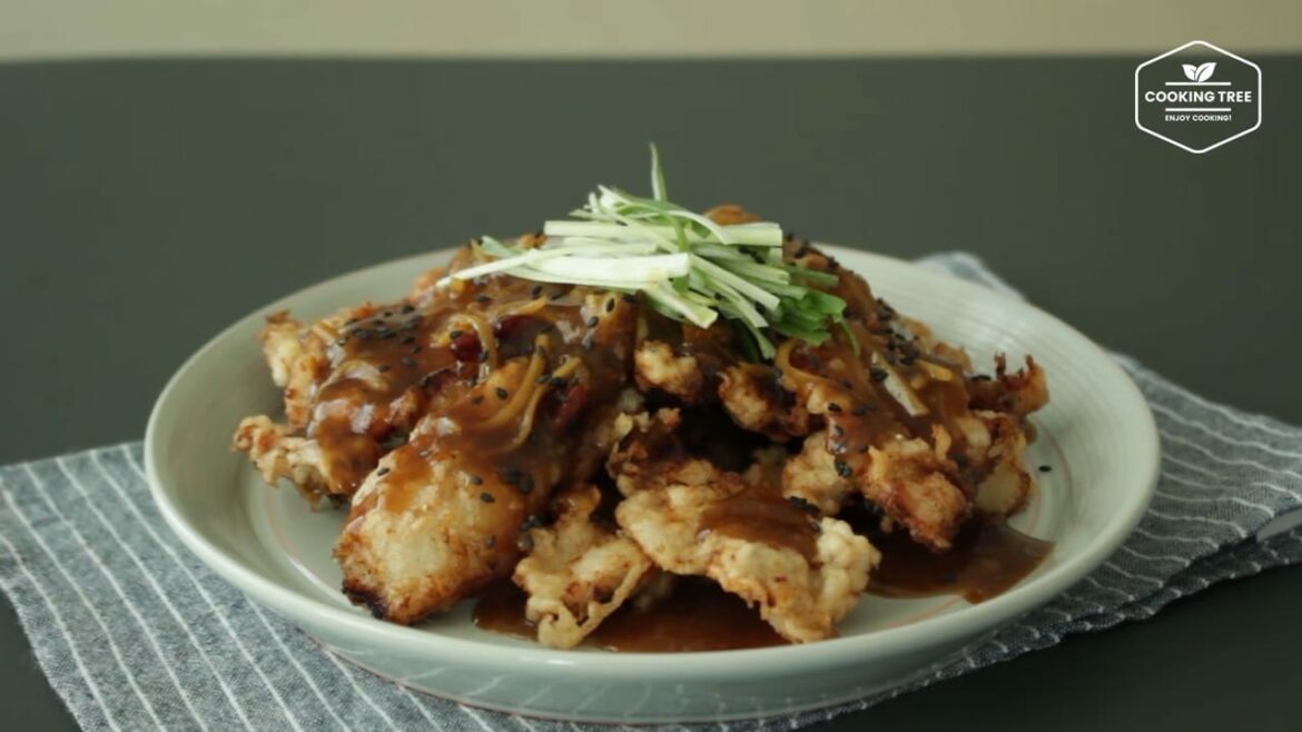 Porc aigre-doux collant