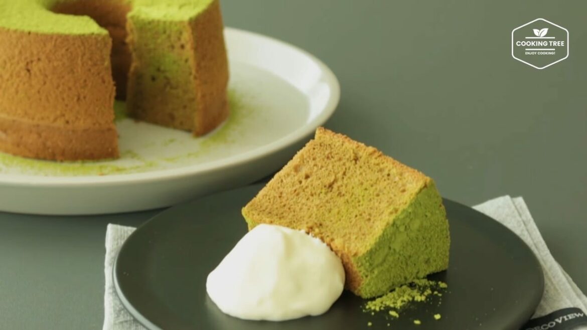 Gâteau mousseline au thé vert (Matcha Cake)