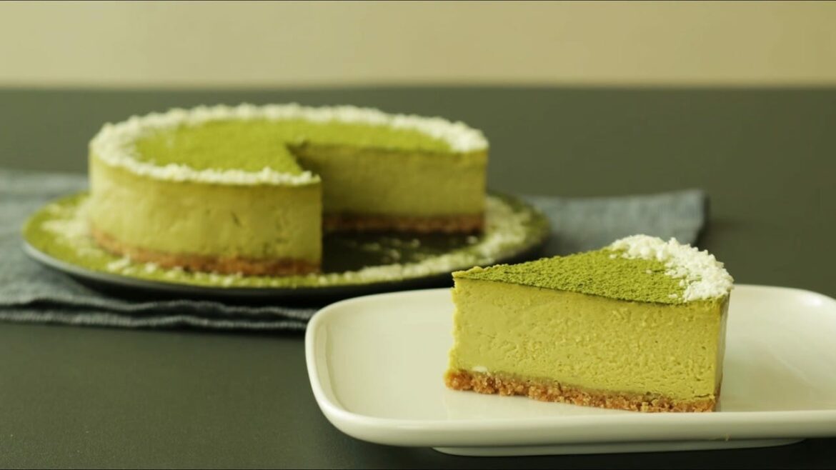 Cheesecake au thé vert (Gâteau Matcha)