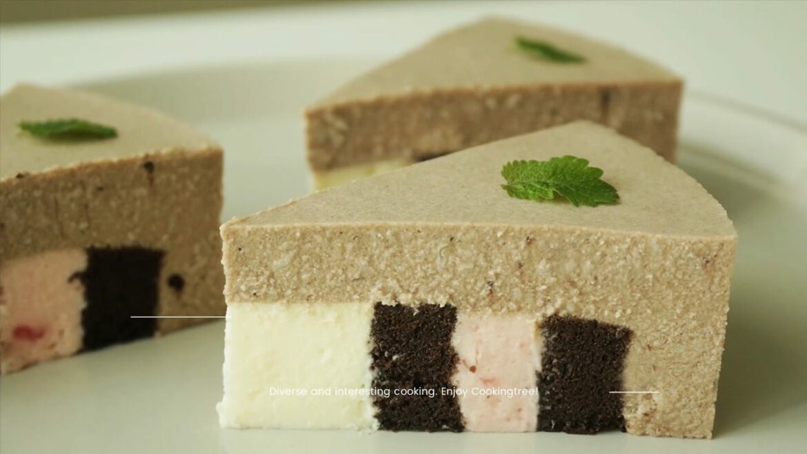 Gâteau mousse au fromage à la crème au chocolat