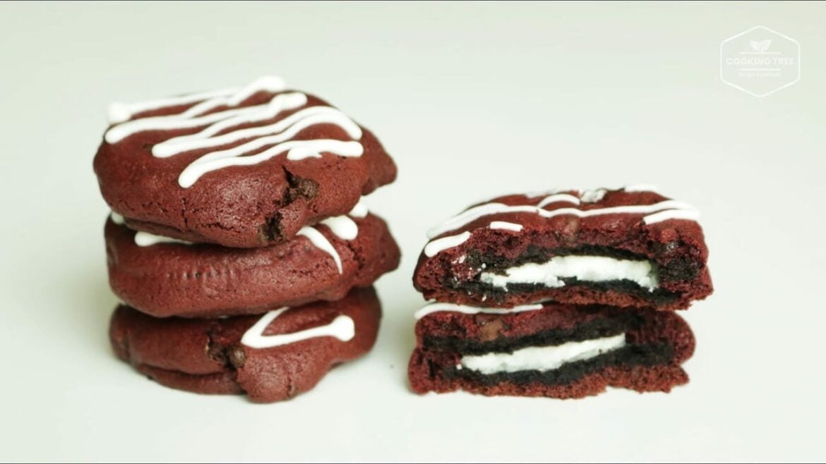 Biscuits velours rouge farcis Oreo