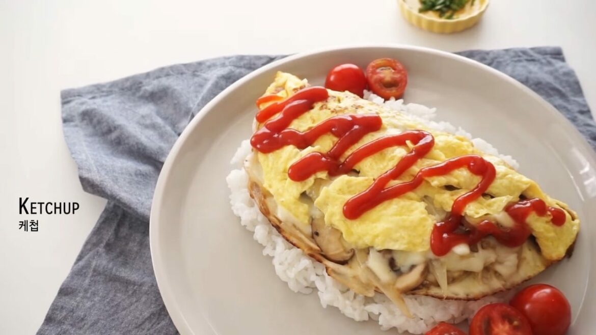 Omelette aux Champignons et au Fromage