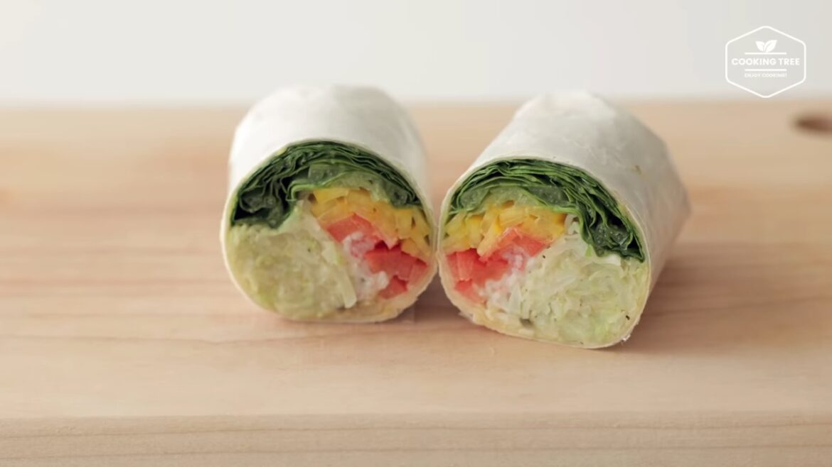 Wrap de tortillas au chou