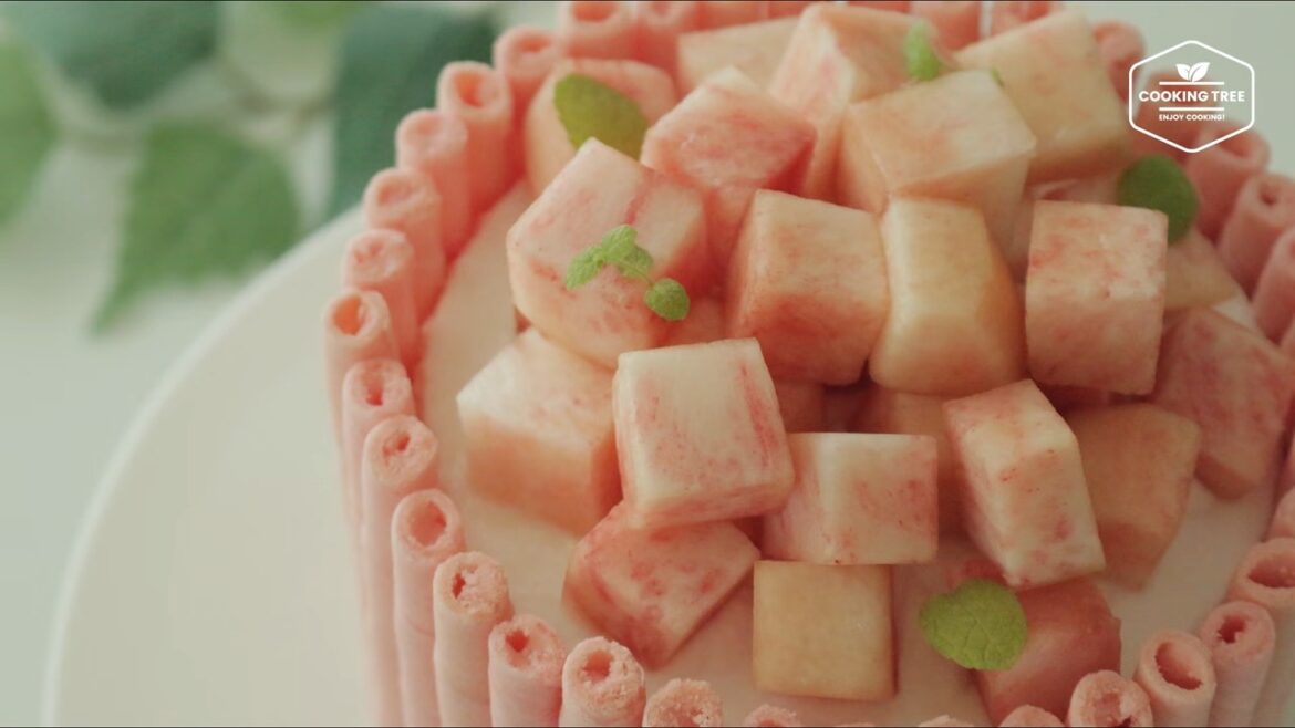 Gâteau aux pêches fraîches