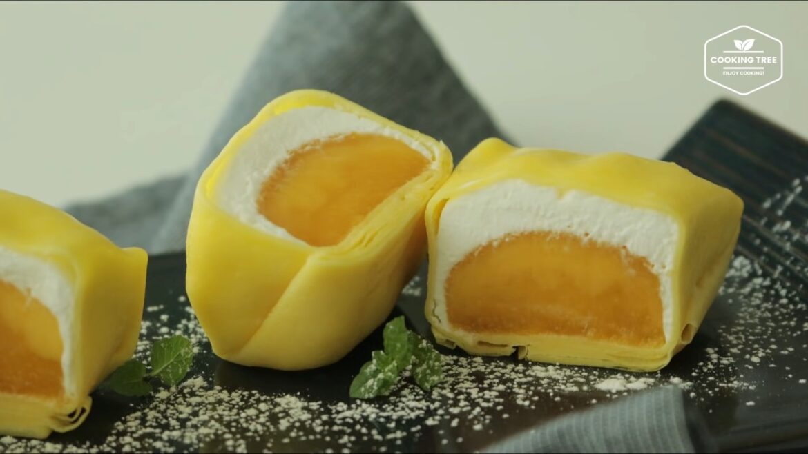 Pancake à la mangue à la hongkongaise (crêpe à la mangue)
