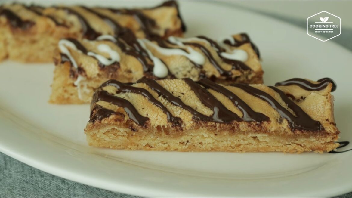Barre de biscuits au beurre de cacahuète et à la guimauve