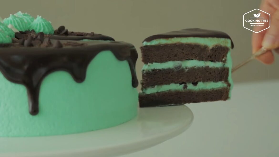 Gâteau au chocolat à la menthe