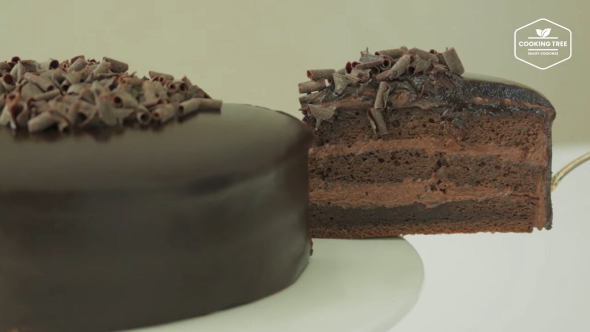 Gâteau à la ganache au chocolat