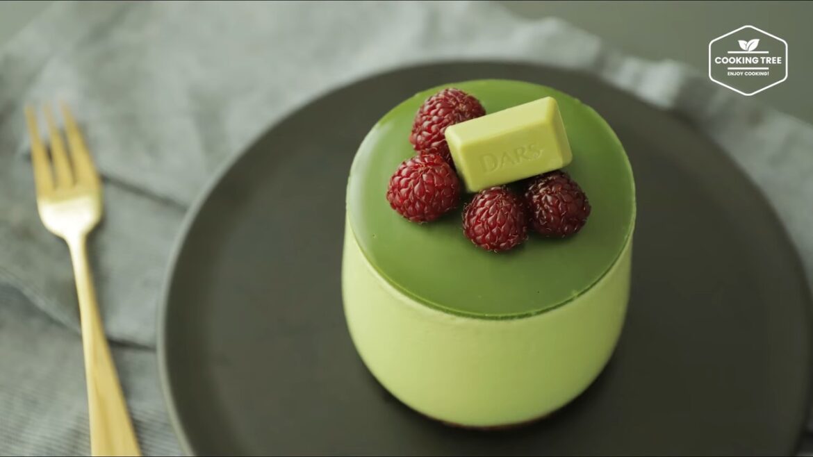 Gâteau mousse au thé vert