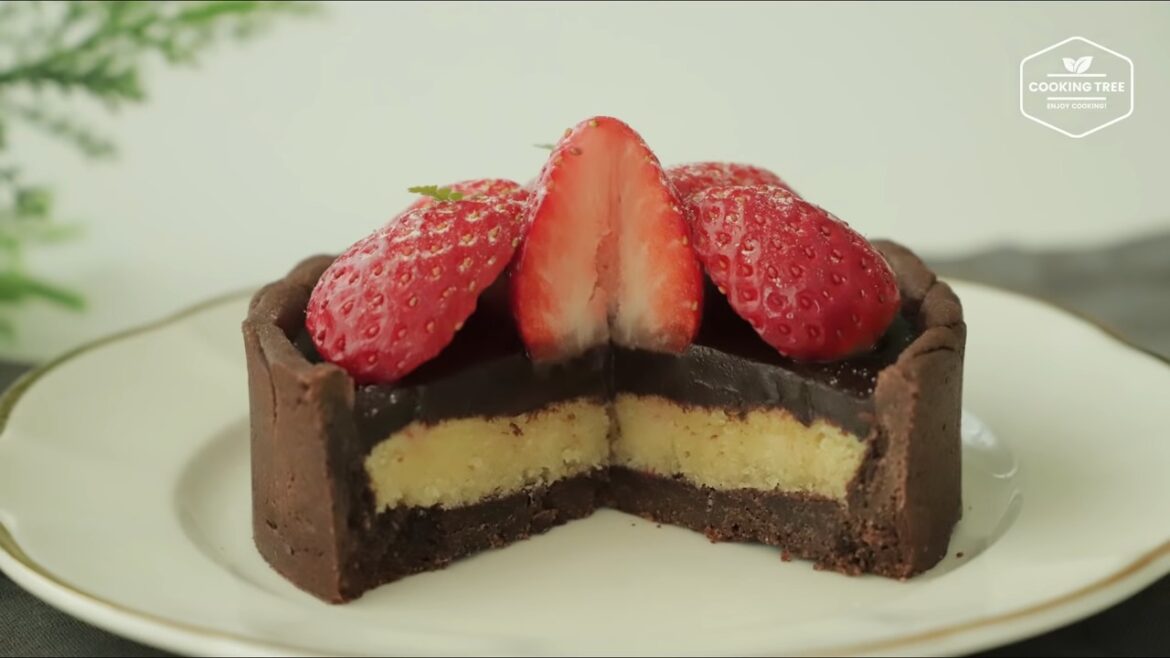 Tartelette ganache fraise chocolat
