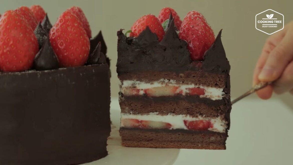 Gâteau Ganache Aux Fraises