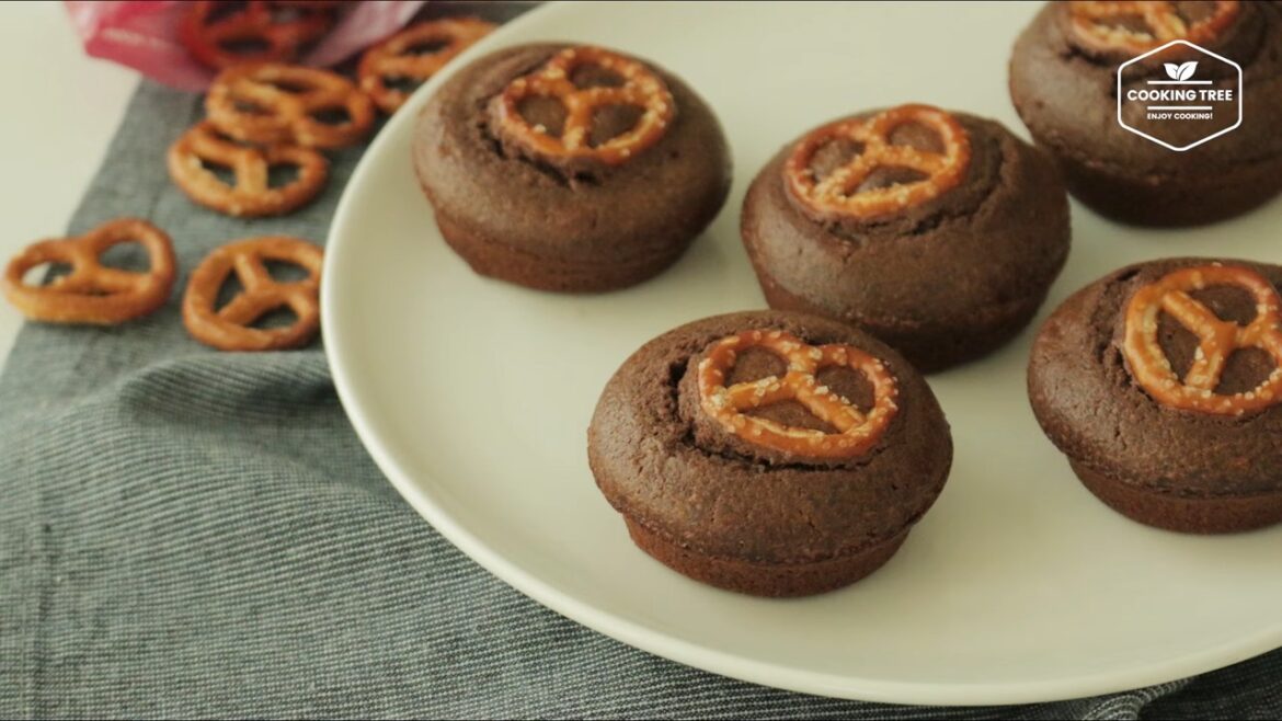 Madeleine au chocolat et bretzel
