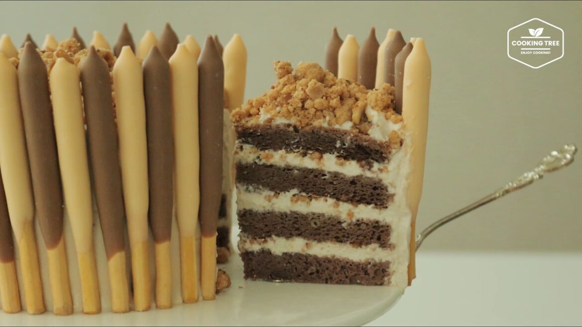 Gâteau Pepero crumble au moka