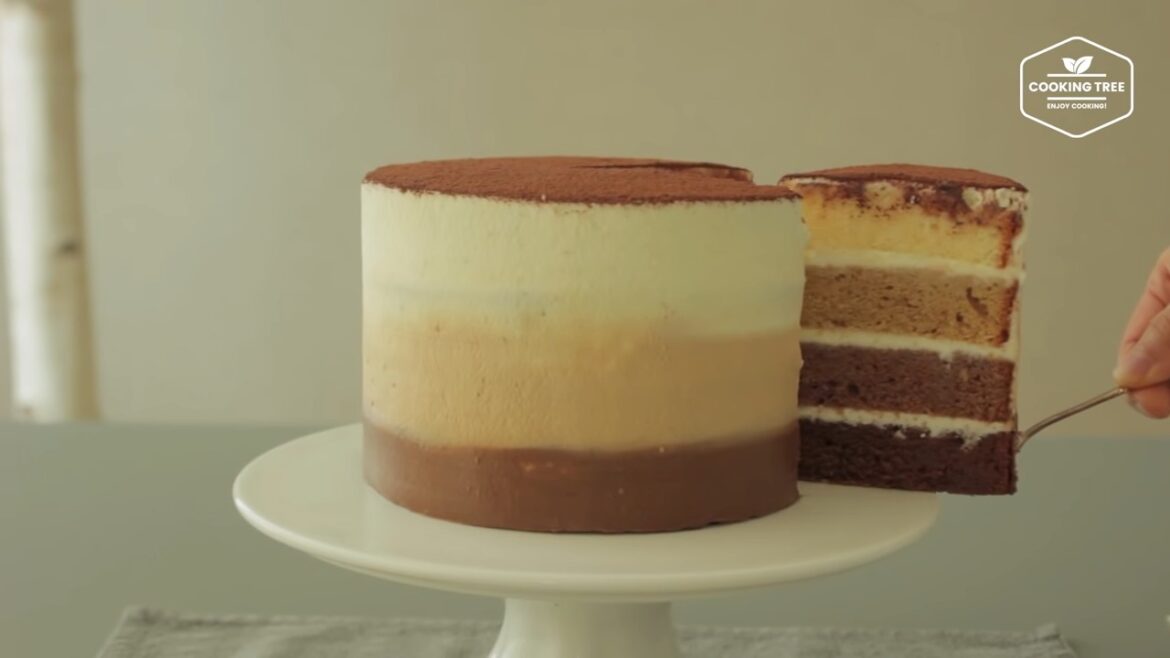 Gâteau étagé tiramisu