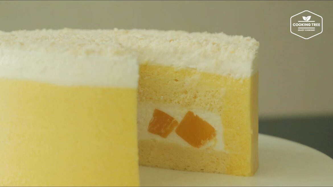 Gâteau mousse mangue coco