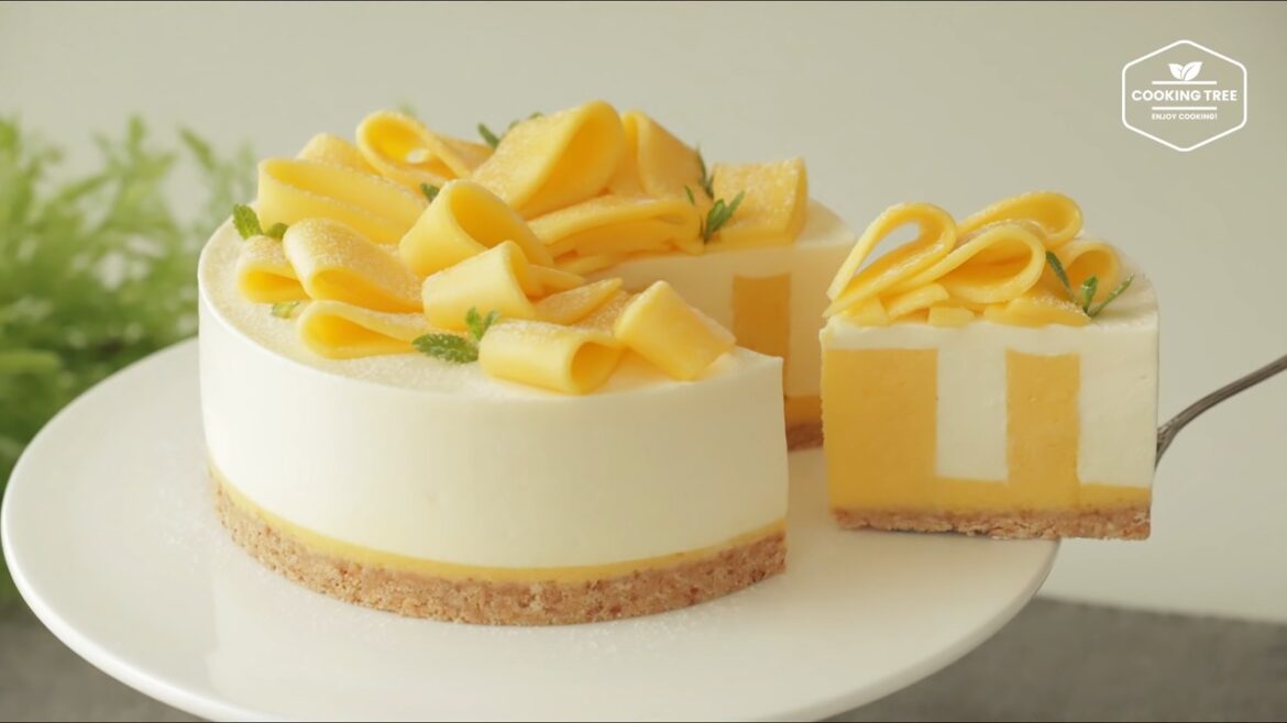 Cheesecake à la mangue sans cuisson