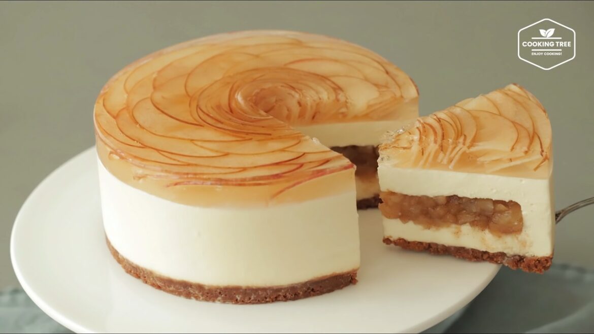 Cheesecake aux pommes sans cuisson