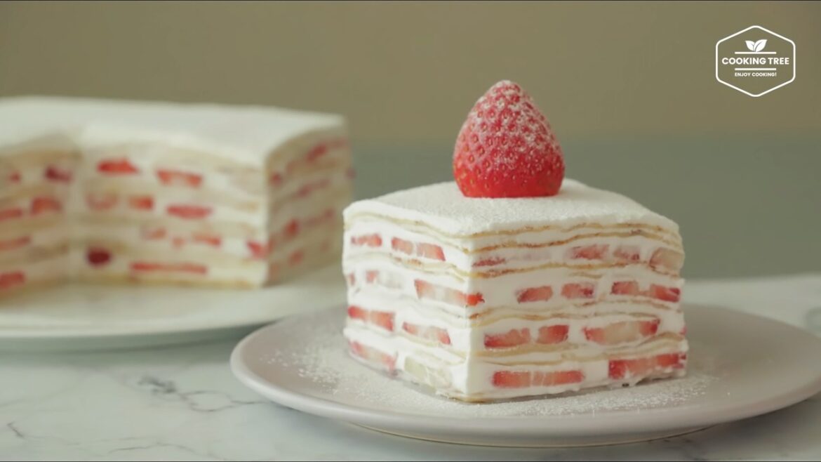 Gâteau Crêpe Aux Fraises