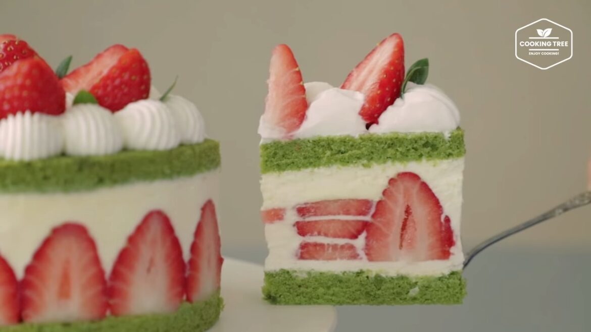 Gâteau de Noël aux fraises sans gélatine