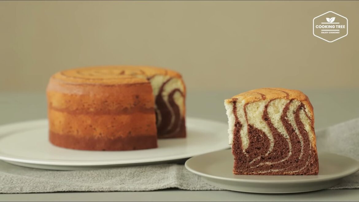 Gâteau éponge zèbre