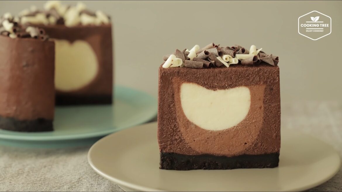 Cheesecake au chocolat étagé