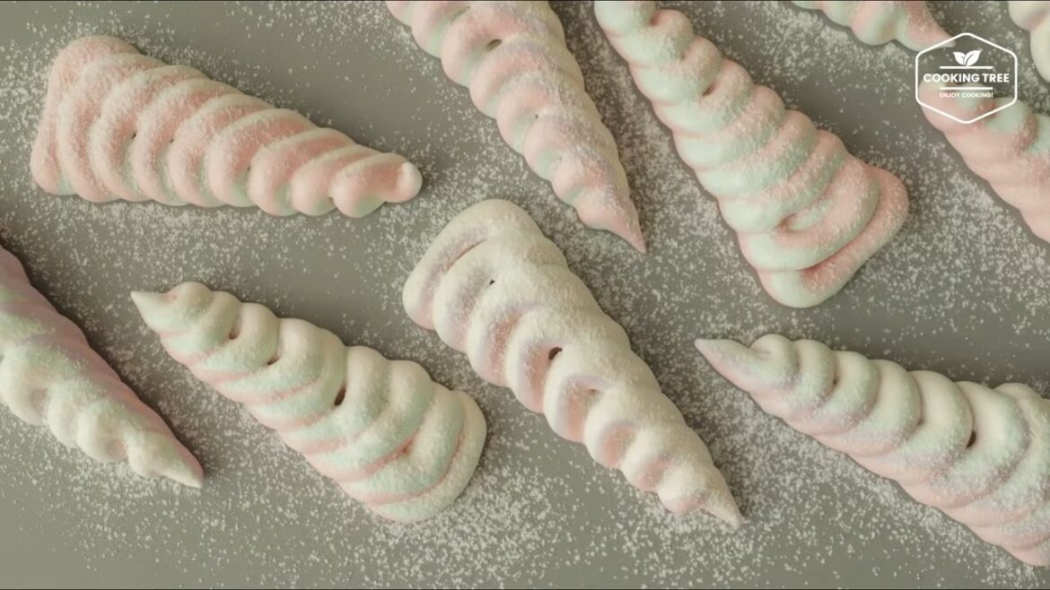 Biscuits meringués licorne