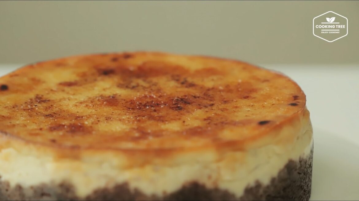 Cheesecake à la crème brûlée et à la banane