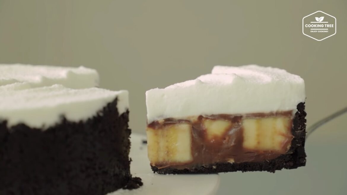 Tarte au chocolat et aux bananes sans cuisson