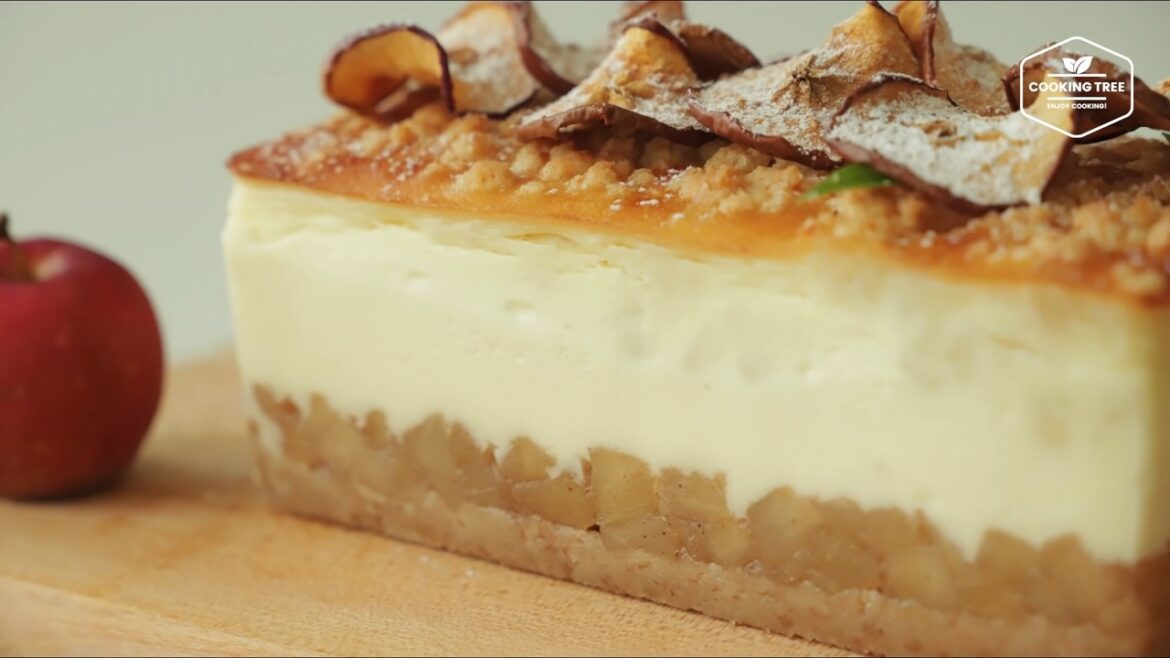 Gâteau au fromage et crumble aux pommes