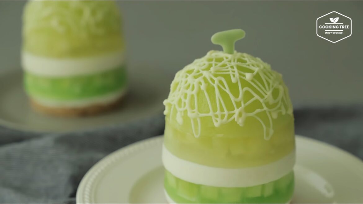 Gâteau à la gelée de melon