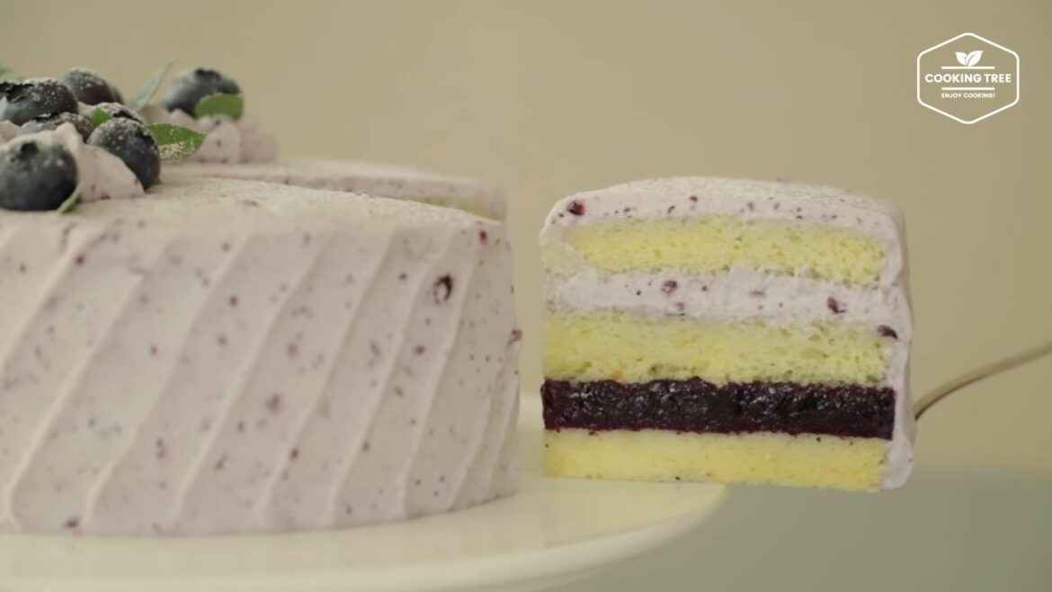 Gâteau à la gelée de myrtilles