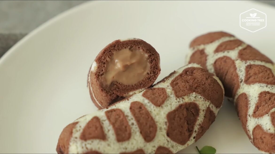 Gâteau roulé au chocolat et à la banane de Tokyo
