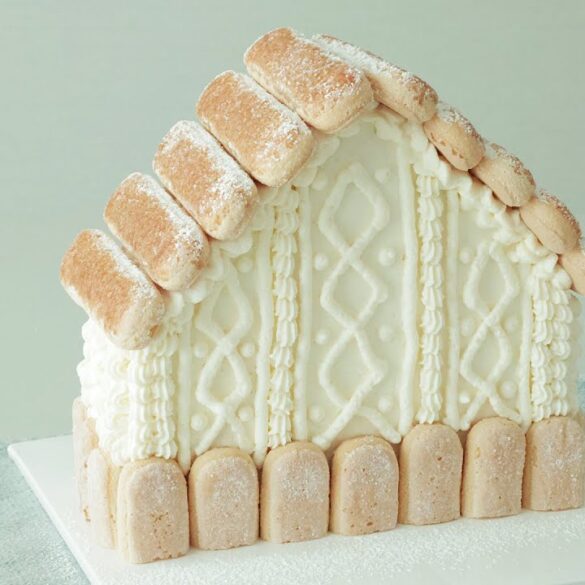 Gâteau Tiramisu en forme de maison