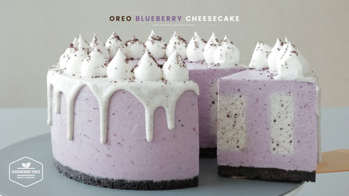 Gâteau au fromage aux bleuets Oreo